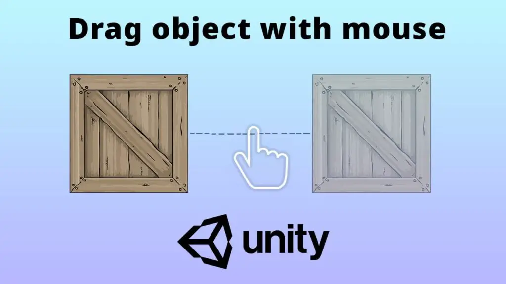How to drag objects with mouse in unity?