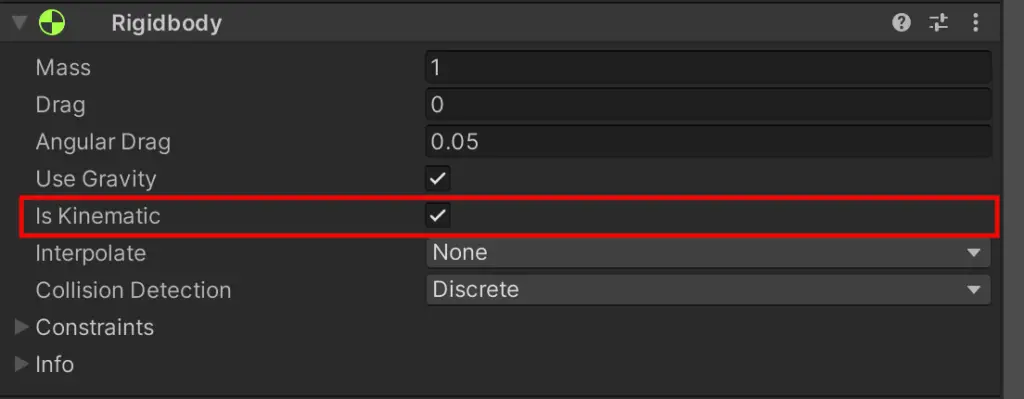 Top 5 Ways To Move Gameobject In Unity (With Examples) 3 To Make The Rigidbody Kinematic